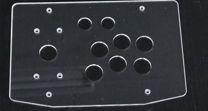 DIY Arcade Joystick Kits Part Clear Transparent Acrylic Panel Flat Case 24/30mm RetroArcadeCrafts